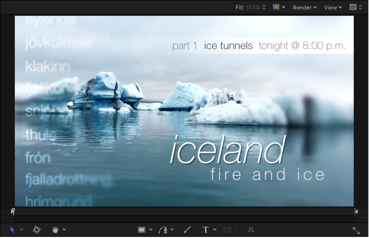 Canvas showing a text use case
