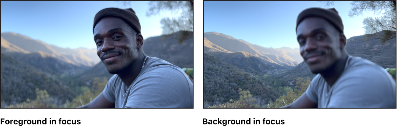 El vídeo en modo Cine sigue mostrando el cambio en el enfoque