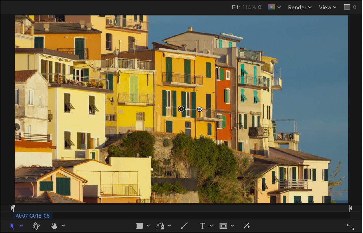 キャンバス。珊瑚の上にいるアンコウのイメージが表示されています