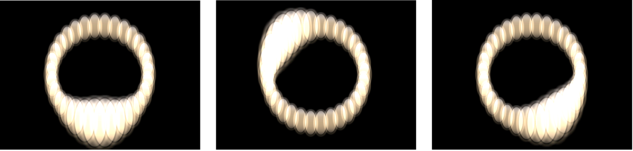 キャンバス。アニメートされた「場所」パラメータのあるリプリケータが表示されています