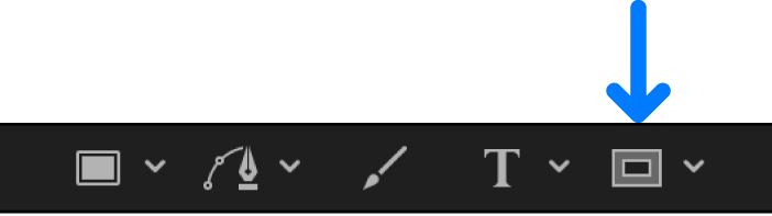 画布工具栏中的蒙版工具集