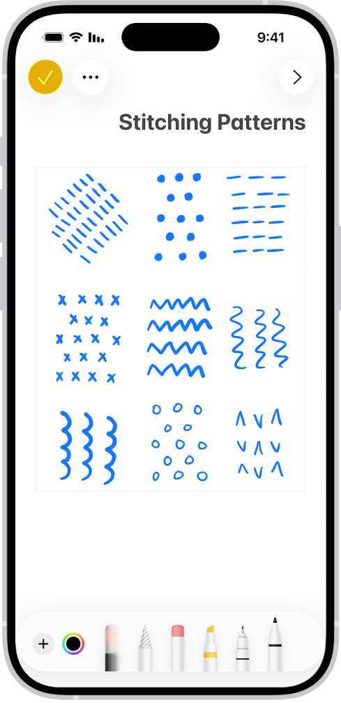 מסך המציג מסמך שהמכשיר סורק. הכפתור ״צלם/י״ נמצא למטה במרכז.