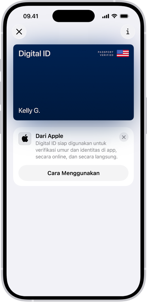 Digital ID di app Dompet.