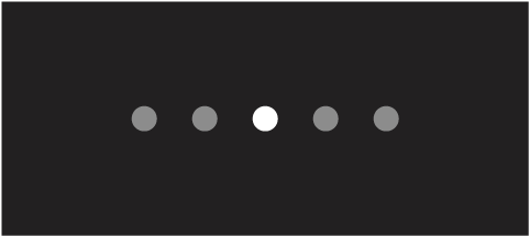 One illuminated light, showing that the Beats Signature sound profile is active.