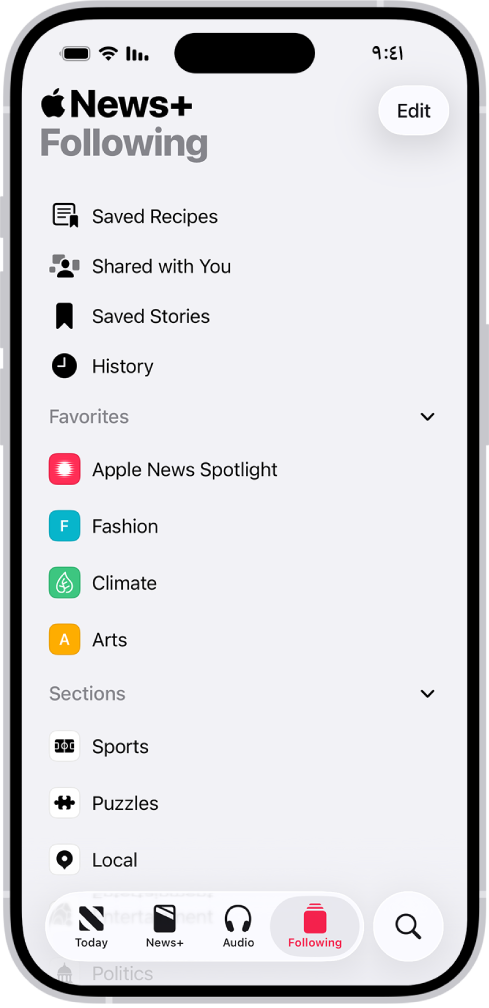 قنوات وموضوعات تمت متابعتها.