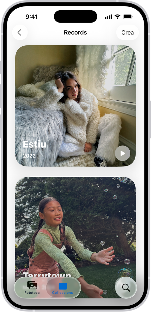 S’obre la col·lecció “Records” a l’app Fotos.