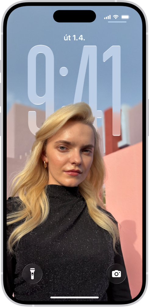 Zamknutá obrazovka iPhonu.