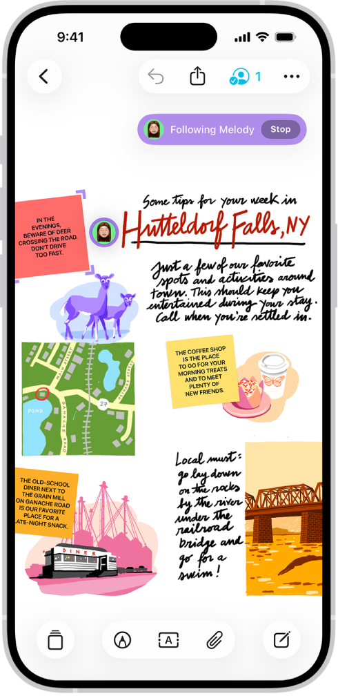 Keegi jälgib teise isiku Freeformi tahvlit.