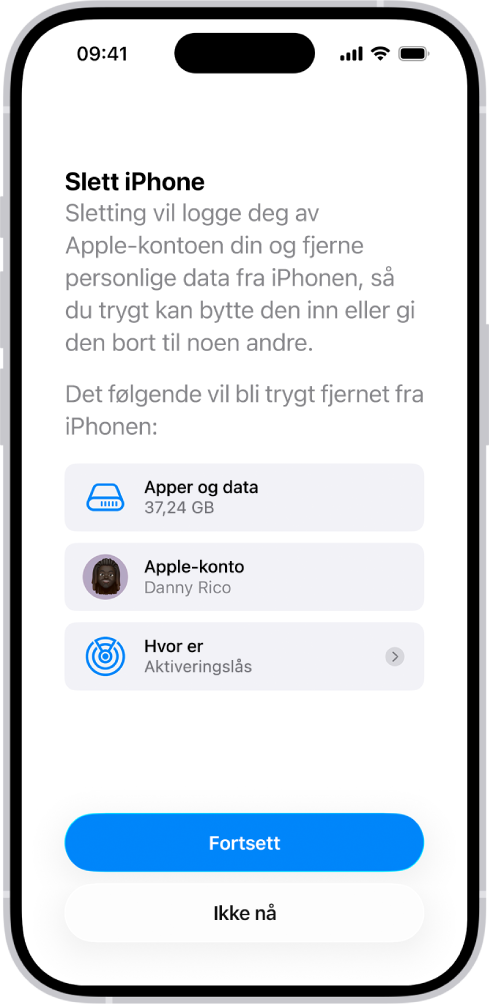 Slett iPhone-skjermen.