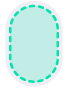 ଏକ ଗାଢ଼ ସବୁଜ ଓଭାଲ୍