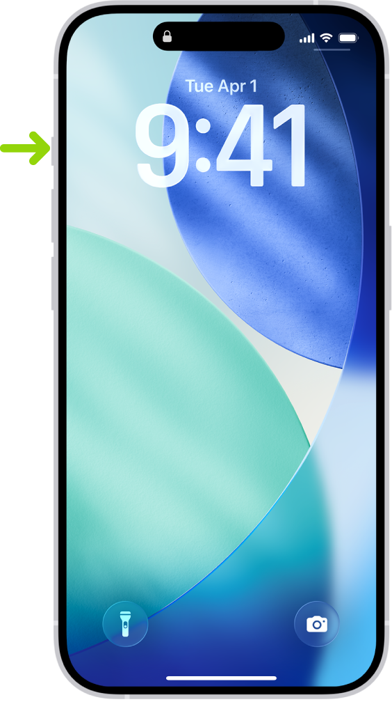 iPhone 15 Pro ఎడమ అంచున యాక్షన్ బటన్ ఉందని చూపుతున్న స్క్రీన్. మీరు సెట్టింగ్స్ > యాక్షన్ బటన్‌లో, బటన్ ఫంక్షన్‌ను కస్టమైజ్ చేయవచ్చు.