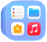 el botó de la biblioteca d’apps