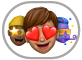 ‘Memoji स्टिकर’ बटण