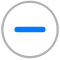 de knop met het minteken