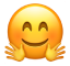 ଆଲିଙ୍ଗନ କରୁଥିବା ଇମୋଜି।