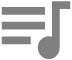 Sangtekst-knappen