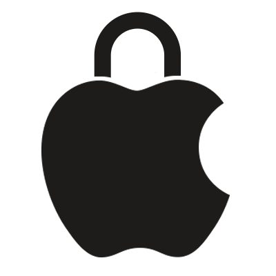 Apple लॉक आइकॉन।