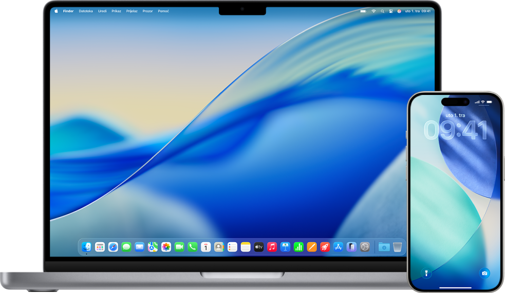 MacBook i iPhone.
