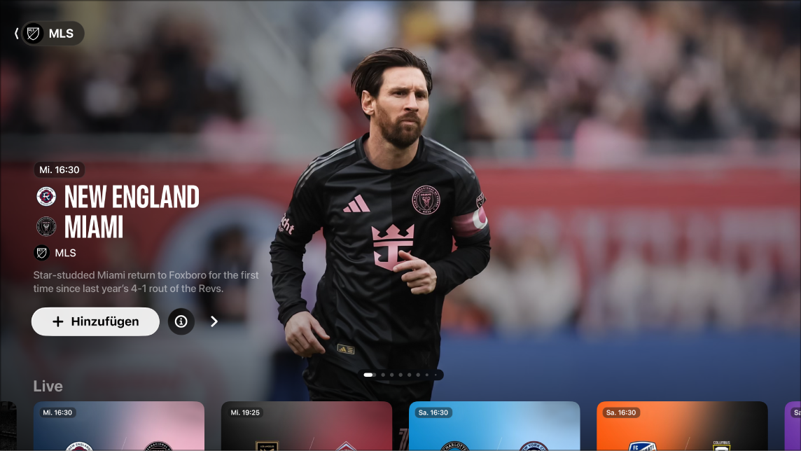 Ein Bildschirm mit MLS