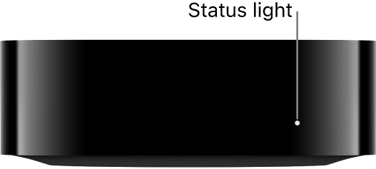 Apple TV with status light shown