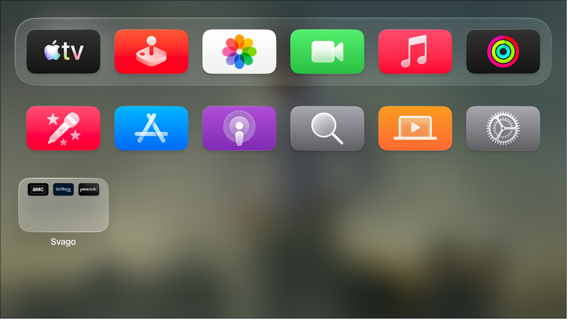 Schermata Home nella modalità chiara