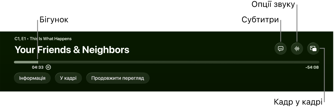 Елементи керування відтворенням