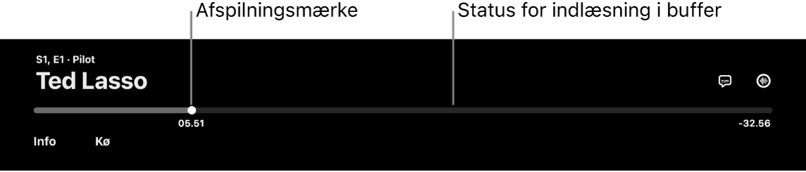 Betjeningsmuligheder til afspilning