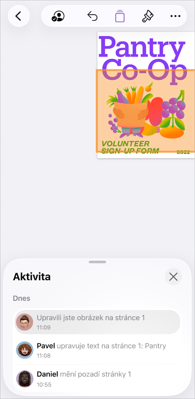 Nabídka pro spolupráci s aktuálními účastníky.