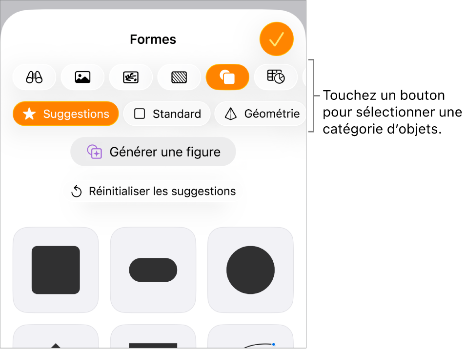 Les commandes d’insertion avec des boutons permettant d’ajouter des tableaux, des graphiques, des zones de texte, des figures et des données multimédias en haut.