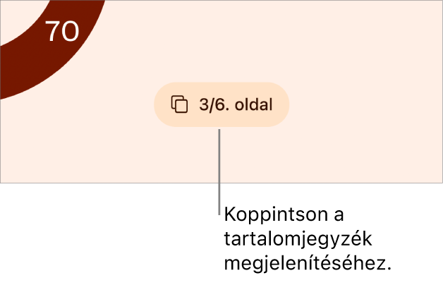 Egy megnyitott dokumentum „3/3” oldalszámmal a képernyő aljának közepén.
