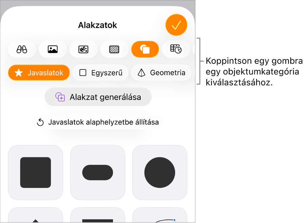 A beszúrás vezérlők jelennek meg, felül a táblázatok, diagramok, szövegek, alakzatok és médiatartalmak hozzáadására szolgáló gombokkal.