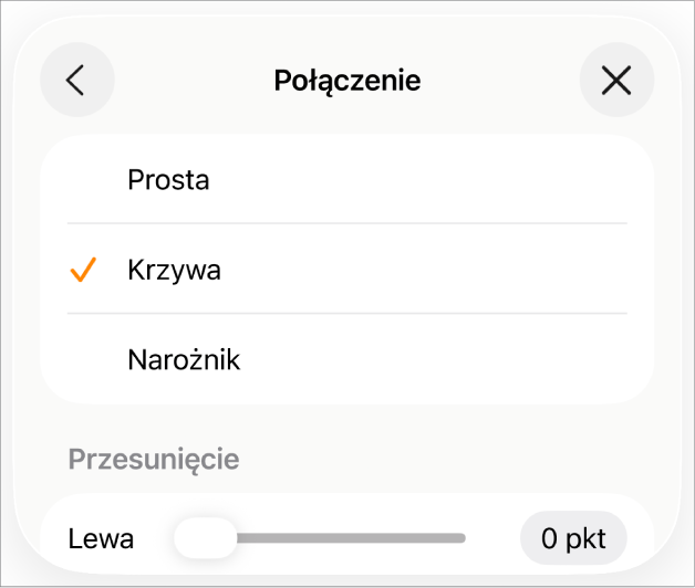 Narzędzia Połączenie z zaznaczonym narzędziem Krzywa.