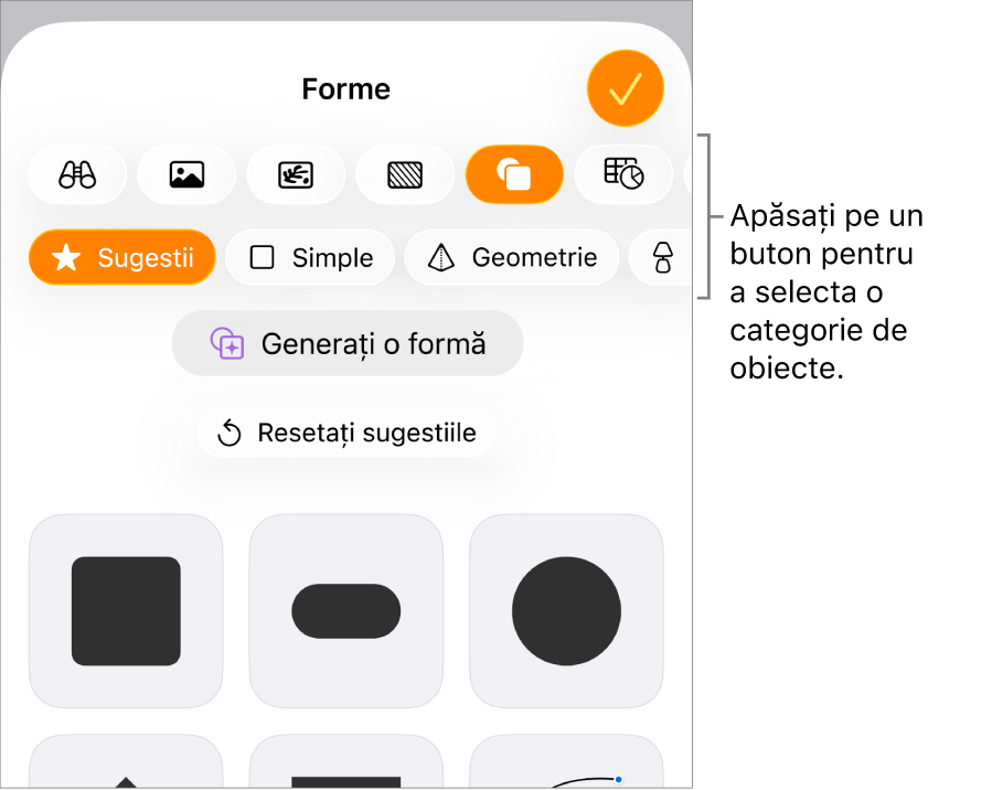 Comenzile Inserați deschise, cu butoane pentru adăugarea de tabele, diagrame, text, forme și obiecte multimedia în partea de sus.