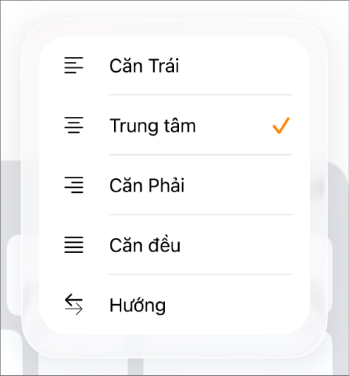 Thanh Định dạng có các điều khiển để thụt lề văn bản và căn chỉnh đoạn.