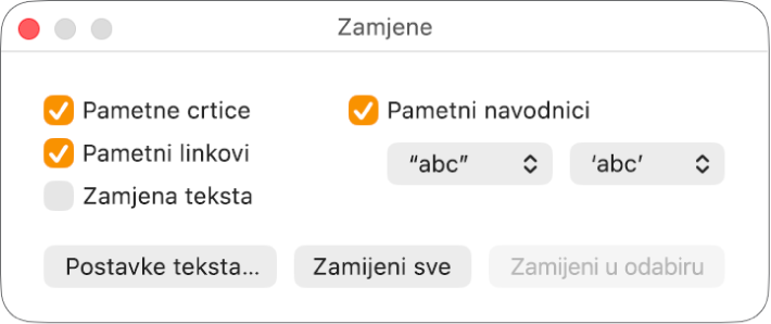 Prozor Zamjene.