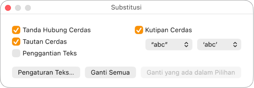 Jendela Substitusi.