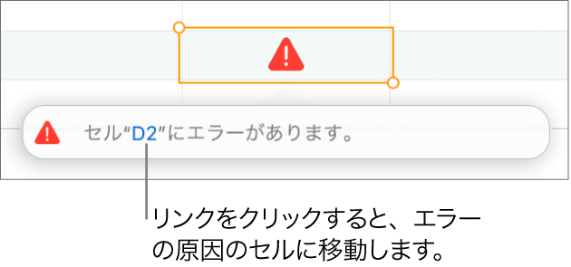 セルエラーのリンク。