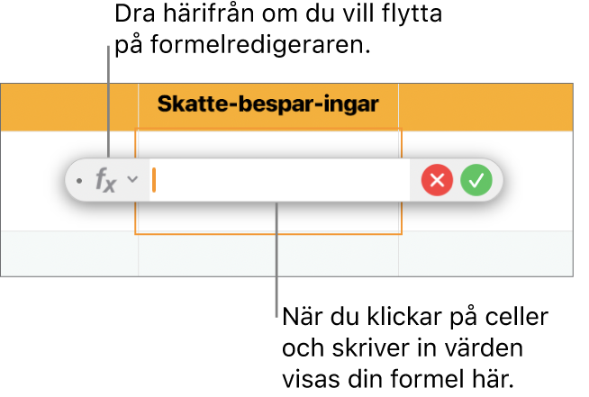 Formelredigeraren.