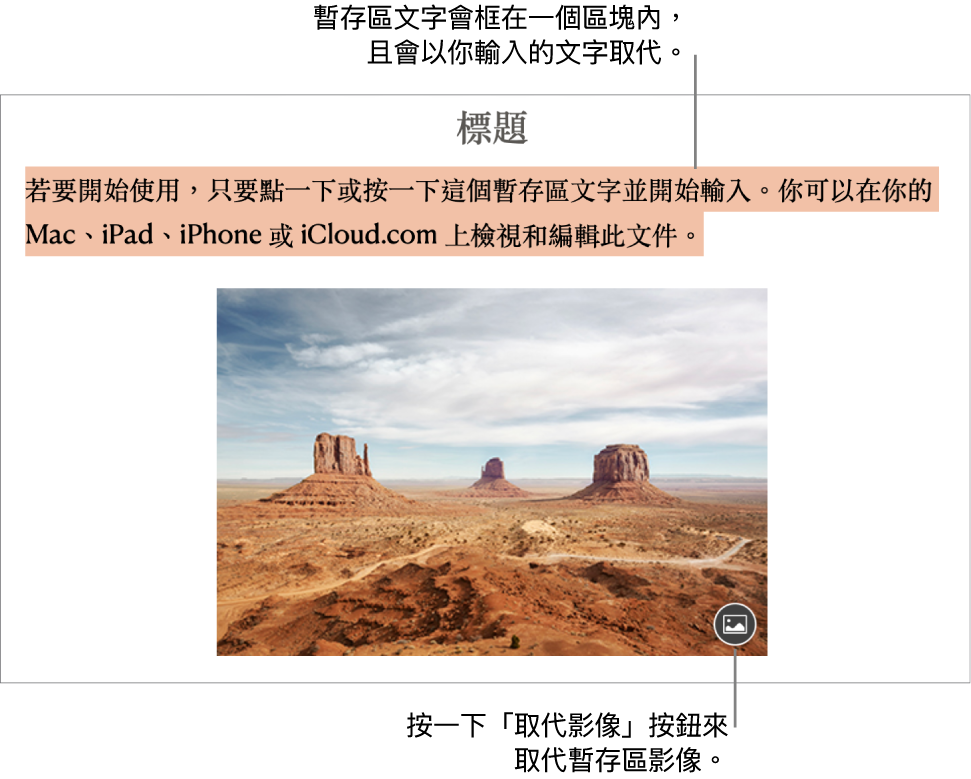 暫存區文字和影像。