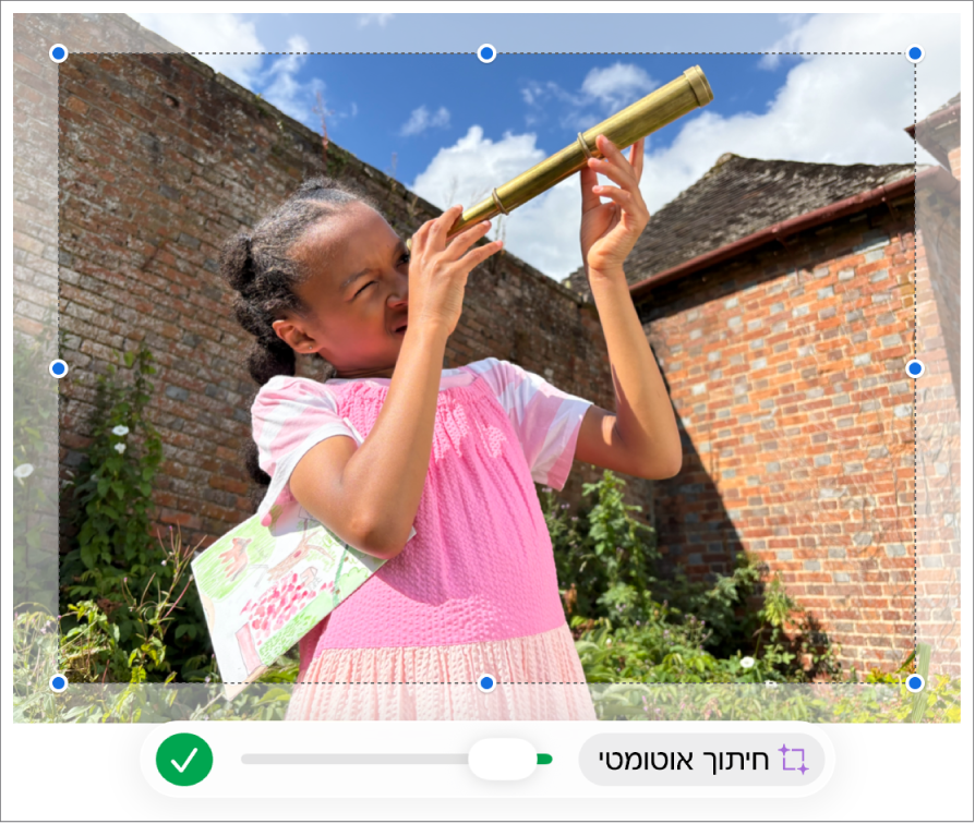 תמונה המראה איך להשתמש במסיכה לחיתוך תמונה.