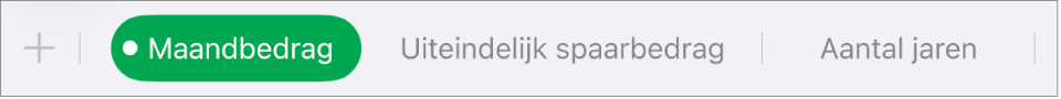 Tabblad van een werkblad met een witte hoek die aangeeft dat er verwijzingen naar diagramgegevens worden bewerkt.