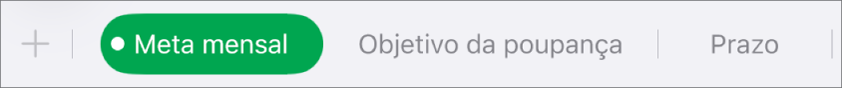 Separador de uma folha com um canto branco a mostrar que estão a ser editadas referências de dados do gráfico.