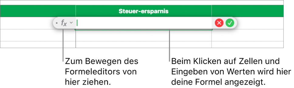 Der Formeleditor