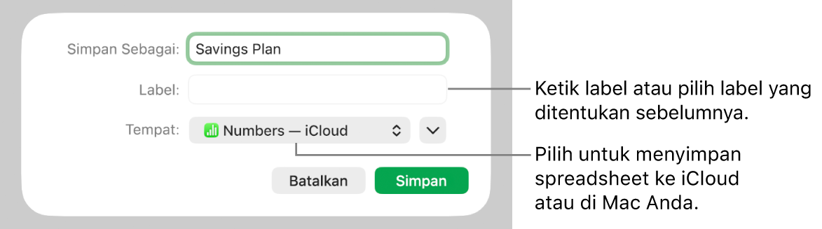 Dialog Simpan Sebagai.
