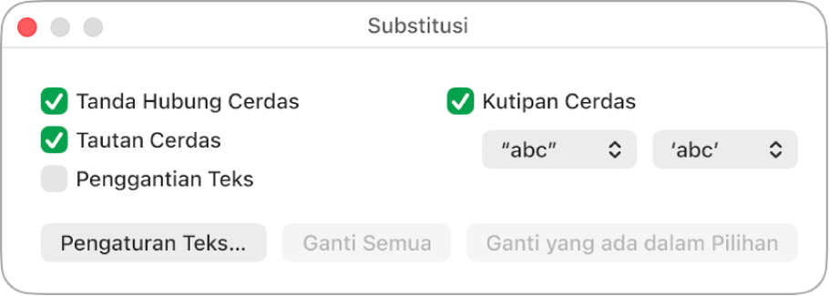 Jendela Substitusi.