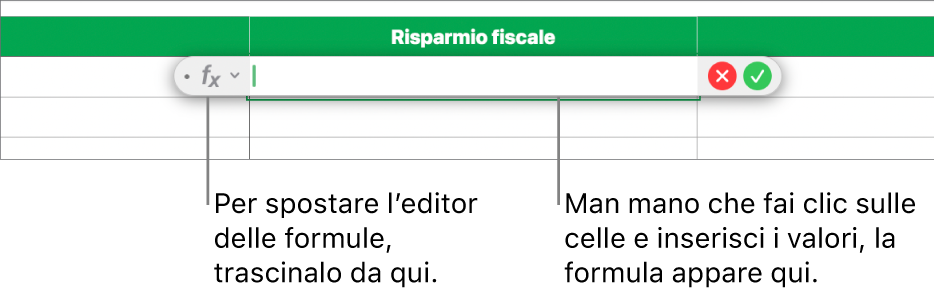 L’Editor formule.