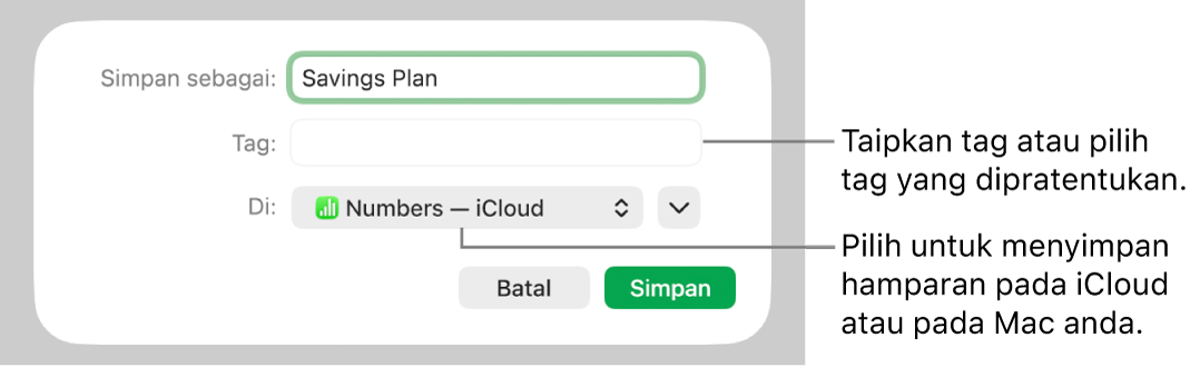 Dialog Simpan Sebagai.