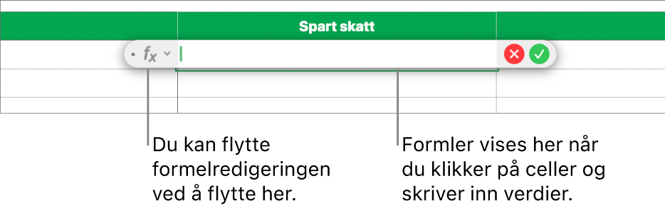 Formelredigering.