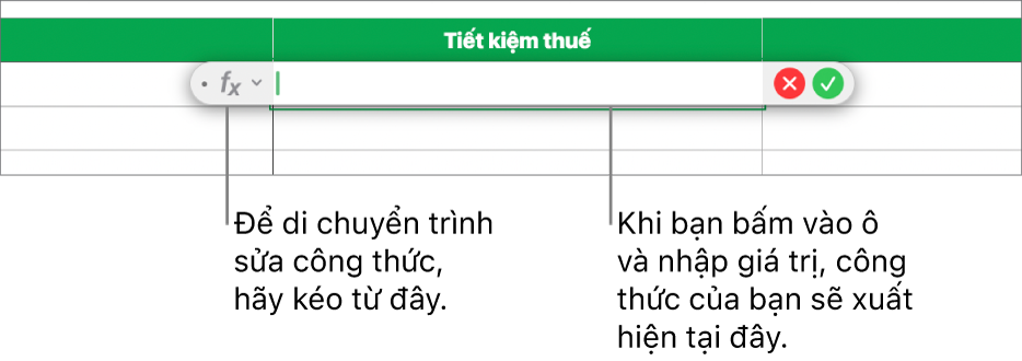 Trình sửa công thức.
