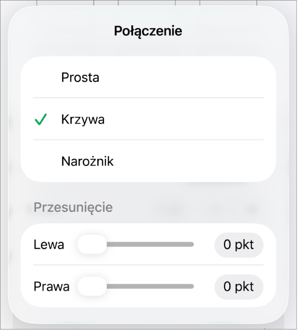 Narzędzia Połączenie z zaznaczonym narzędziem Krzywa.